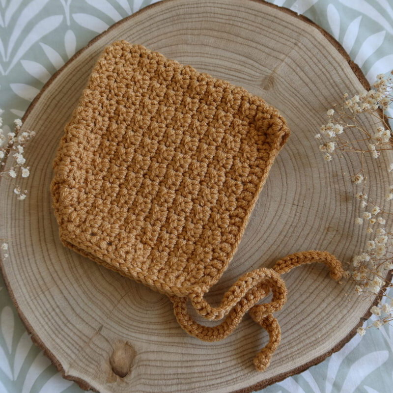 Beguin miel crochet en coton Manuk France - 0-3 mois