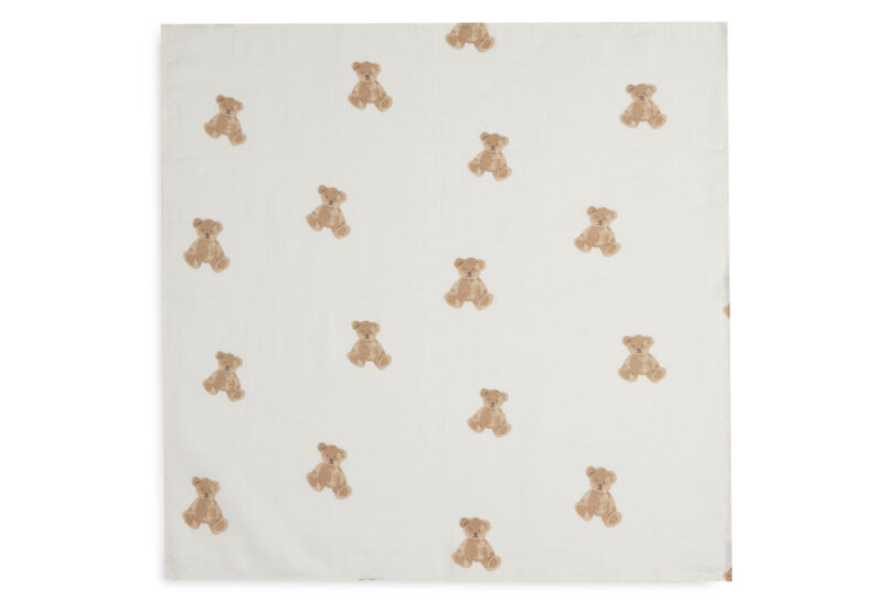 Lot de 3 langes gaze de coton 70×70 cm teddy Jollein – Image 3