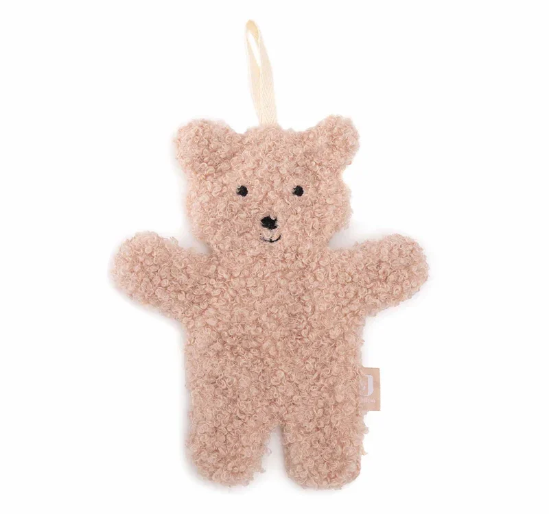 Attache sucette teddy bear rose Jollein