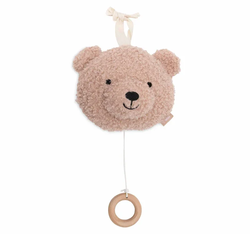 Peluche musicale teddy bear rose Jollein