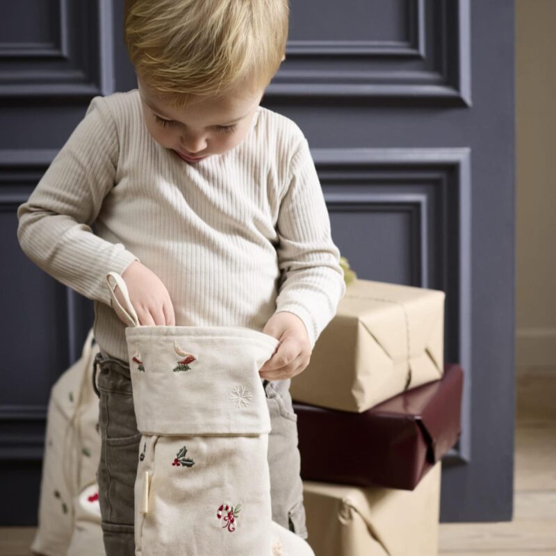 Chaussette Noël brodée Filibabba